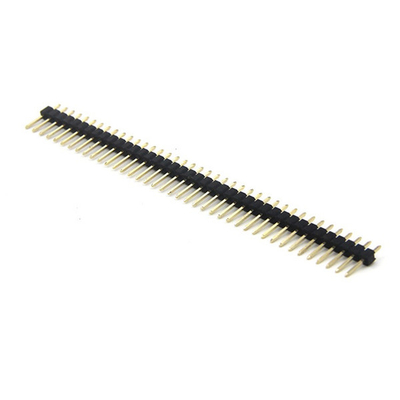 Brass 2.54mm Male Pin Header Gold Plating 500V AC Multipurpose