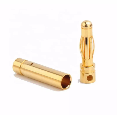 3mm Gold Bullet Banana Plug Connectors 80A/60A Durable For RC Car