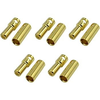 ROHS Multipurpose RC Banana Connector , Corrosion Resistant Gold Plated Banana Plug
