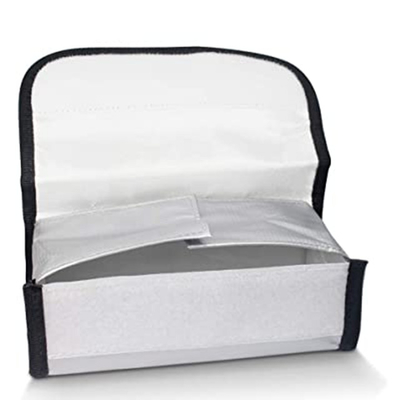 Portable Silver Lipo Storage Bag , Explosion Proof Lipo Bag For Batteries