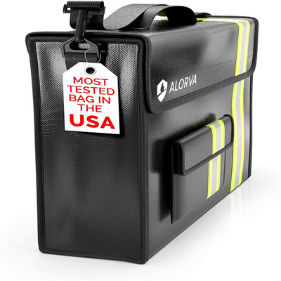 Silver Portable Lipo Fireproof Battery Bag Multifunctional Durable
