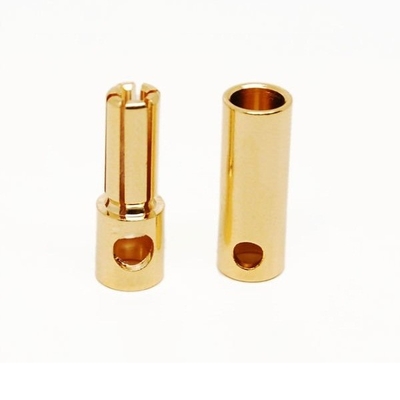 SGS 5mm Banana Plug Connectors Gold Bullet For RC Model Battery ESC