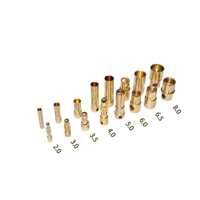 SGS 5mm Banana Plug Connectors Gold Bullet For RC Model Battery ESC