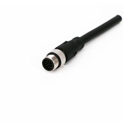 Oilproof Camera Electronics Wire Harness Cable Assemblies M12 12 Pin