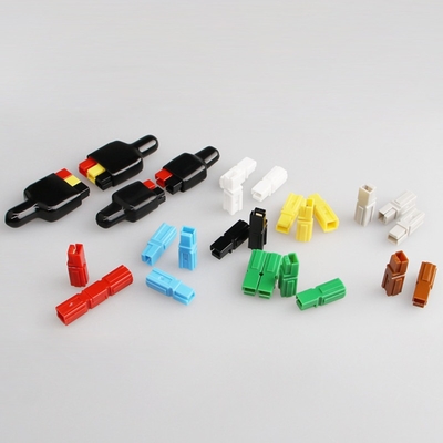 Multicolor 45A Single Pole Connector , Copper Alloy Forklift Battery Connector
