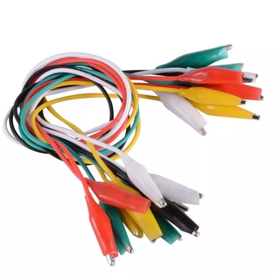 Multicolor 22AWG Multimeter Alligator Clips Double Ended Durable
