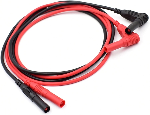 600V PVC Multimeter Extension Leads , Heatproof Shrouded Test Leads