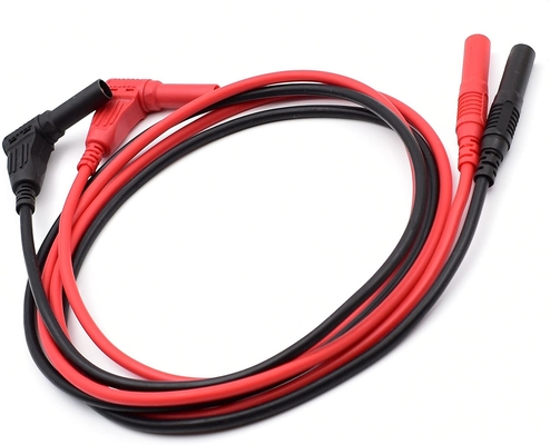 600V PVC Multimeter Extension Leads , Heatproof Shrouded Test Leads