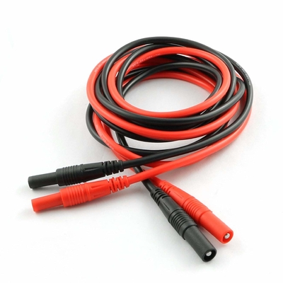 600V PVC Multimeter Extension Leads , Heatproof Shrouded Test Leads