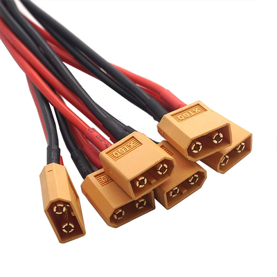 XT60 Male RC Charger Cable 4mm Banana Plug To 6X Silicone Material