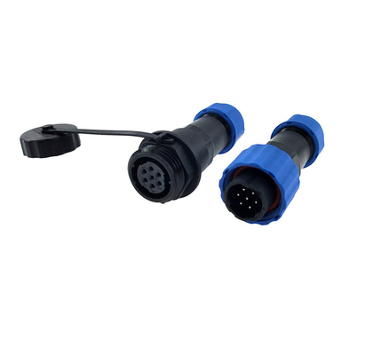 SP16 IP68 Waterproof Cable Connector Plug Socket Male And Female 2 - 9 Pin