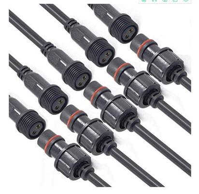 2Pin Waterproof LED Connector IP65 20cm 16AWG Wire Male / Female