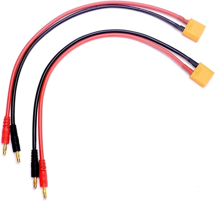 XT90 Charging Cable XT90 to 4.0mm Banana Connector Adapter Charger Wire For FPV RC Power Supply