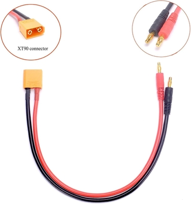 XT90 Charging Cable XT90 to 4.0mm Banana Connector Adapter Charger Wire For FPV RC Power Supply