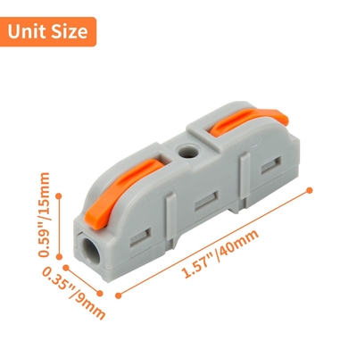 Inline Electrical Lever RC Battery Connectors Nuts Push In Quick