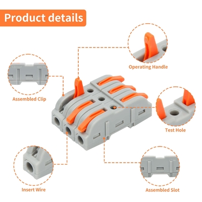 Inline Electrical Lever RC Battery Connectors Nuts Push In Quick
