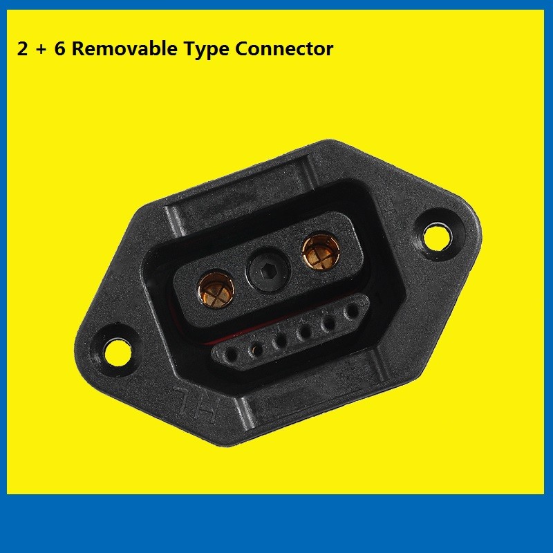 Removable 220V Copper Electric Car Plug , 2 6 Core Copper EV Charger