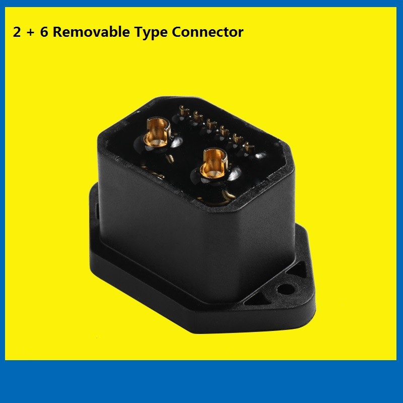 Removable 220V Copper Electric Car Plug , 2 6 Core Copper EV Charger