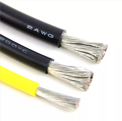 O cabo flexível do silicone de ROHS 35mm2 estanhou o cobre 7000/0.08 2AWG