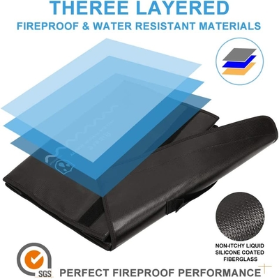 Lockable Waterproof Lipo Battery Safe Bag , Fiberglass Lipo Battery Storage Case