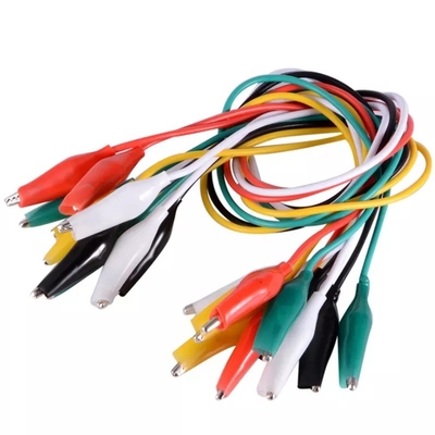 Multicolor 22AWG Multimeter Alligator Clips Double Ended Durable