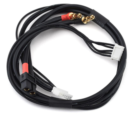 cable de gran intensidad w/4mm de la carga 2S y AWG sólido 610m m del conector 10/12/14 de la bala de 5m m