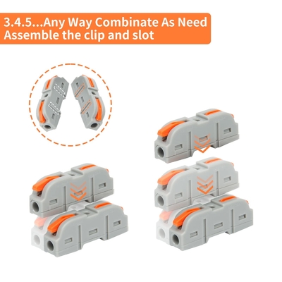 Inline Electrical Lever RC Battery Connectors Nuts Push In Quick