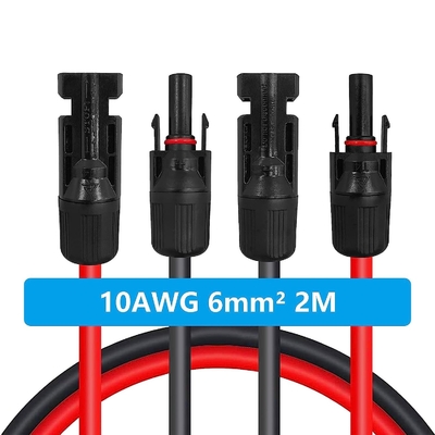 ΣΥΝΕΧΕΣ 10AWG PV φωτοβολταϊκό ηλιακό καλώδιο με τους αδιάβροχους συνδετήρες